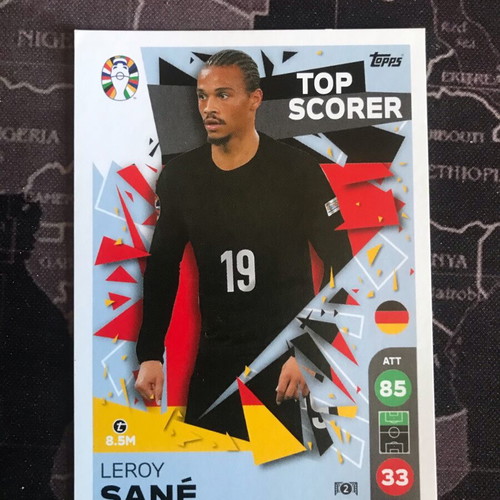 Topps Match Attax Leroy Sane UEFA Euro 2024 card like new