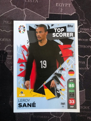 Topps Match Attax Leroy Sane UEFA Euro 2024 card like new