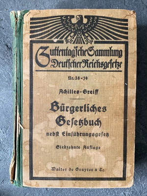 German book used from World War II era