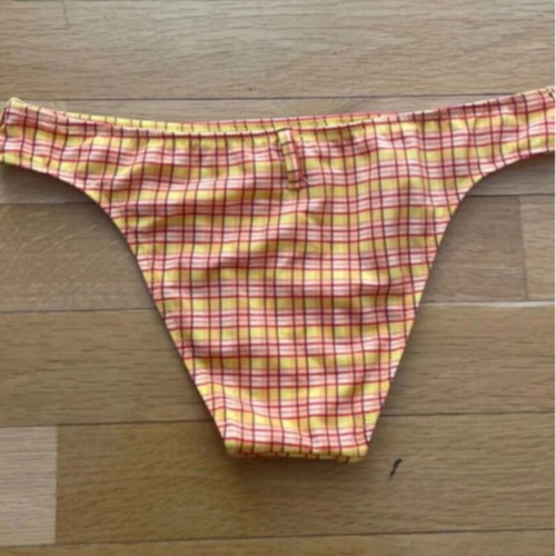 Calzedonia bikini set, yellow checkered, size M