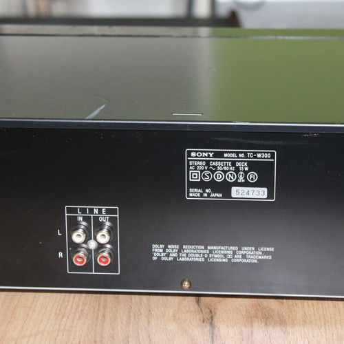 Sony TC-W300 Dual Cassette Player like new