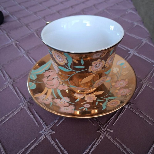 Design Dubai Gold cups new, set of 6 with vintage design