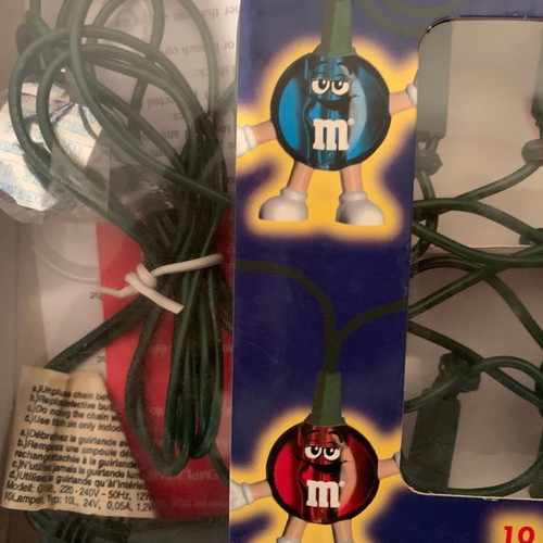 M&M's Christmas Lights new, multicolor, set of 10 pieces