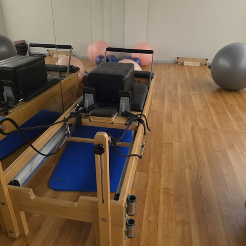 Pilates Reformer Wooden Bed used, sturdy construction