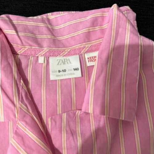 Zara girls' set like new, pink and yellow
