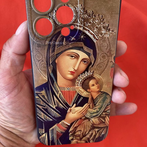 iPhone 16 Pro Max Silicone Case Cover Theotokos with Infant Jesus new