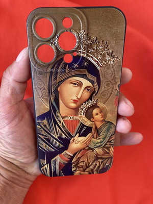 iPhone 16 Pro Max Silicone Case Cover Theotokos with Infant Jesus new