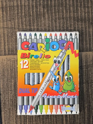 Carioca Birello marker set 12 colors slightly used