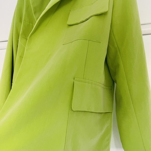 Vassia Kostara blazer M, green, lined with pockets