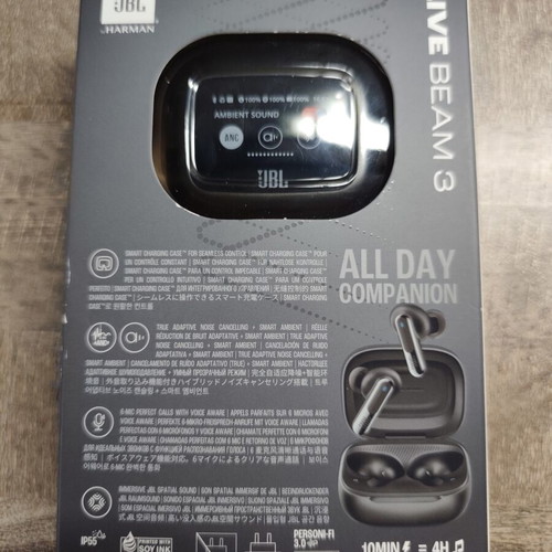 JBL Live Beam 3 In-ear Bluetooth Handsfree New, sweat-resistant with charging case