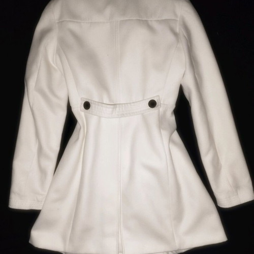 Women's winter coat like new, size L, black and white