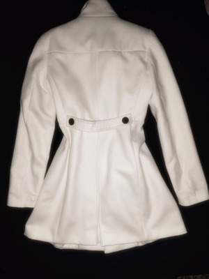 Women's winter coat like new, size L, black and white