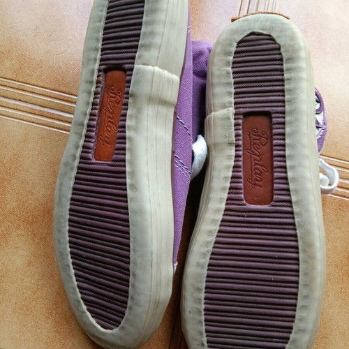 Replay fabric ankle boots used, size 38, purple