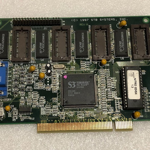 STB Nitro 3D/GX EDO 1.3 Virge/GX VGA PCI used graphics card