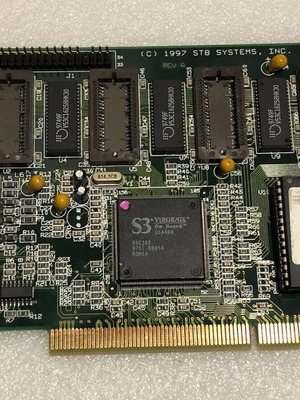 STB Nitro 3D/GX EDO 1.3 Virge/GX VGA PCI used graphics card