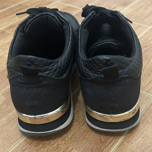 Renato Garini women's sneakers size 39 used, black