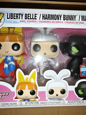 Funko Pop! Powerpuff Girls Glow 3-Pack LE 2025 Fall Convention new