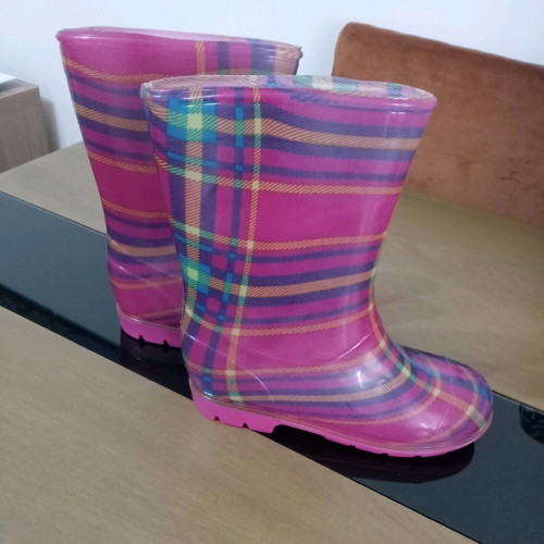 Girls' rain boots size 36 new, pink multicolor