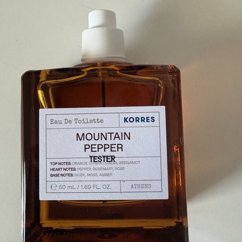 Korres Mountain Pepper Eau De Toilette 50ml new men's fragrance