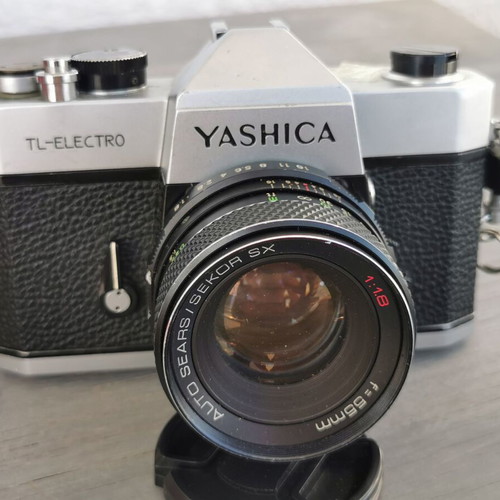 Yashica TL-Electro camera used with Auto Sears Secor 55mm f1.8 lens