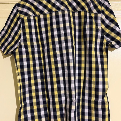 Zara men's short-sleeve checkered shirt like new, size S