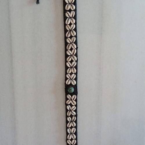Handmade vintage ethnic belt with shells, like new