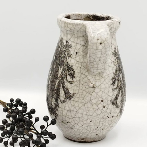 Brutalist Italian vase used, ceramic, handmade