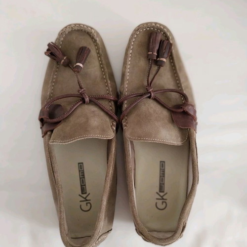 Gianna Kazakou suede moccasins like new, soft and barely worn