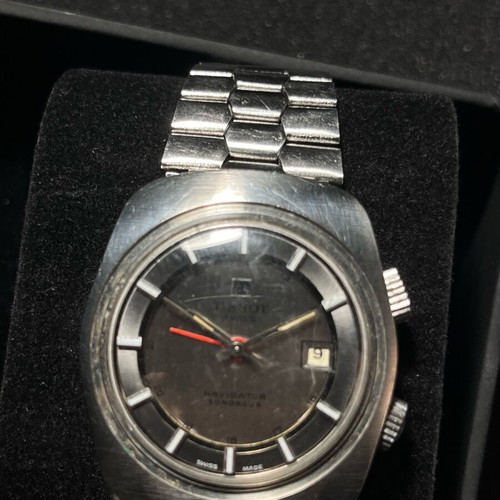 Tissot Navigator Sonorous men's watch used, automatic, silver