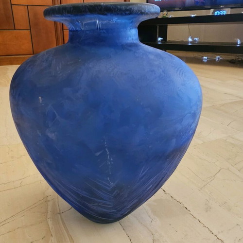 Vase like new, blue