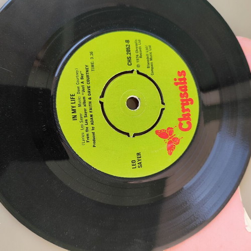 Leo Sayer Long Tall Glasses 7" vinyl single used, rock