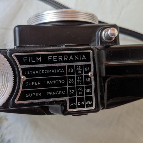 Vintage Ferrania Ibis Camera with Leather Case used