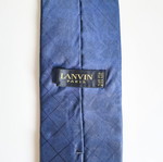 Lanvin tie 100% silk like new, blue diamond squares pattern