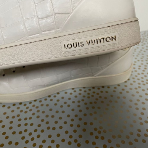 Louis Vuitton FrontRow leather sneakers like new, size 41, white