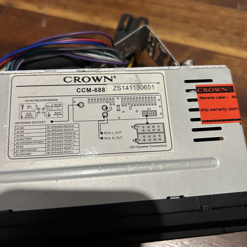 Crown car stereo, unused