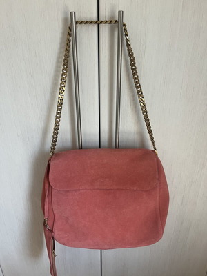 Celine suede shoulder bag like new with chain