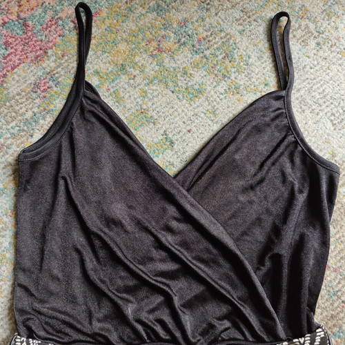 Pull & Bear black crossover bodysuit like new, size M