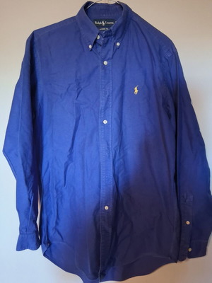 Ανδρικό πουκάμισο Ralph Lauren μεταχειρισμένο, μπλε, μέγεθος L