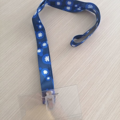 Lanyards with conference badge 10 pieces, 70 cm new