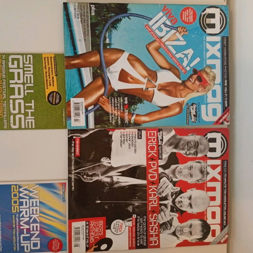 Mixmag magazines used with mixed CDs