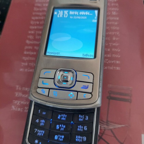 Nokia N80 used silver slider phone with 3MP camera