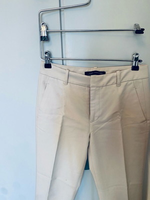 ZARA beige straight-leg pants like new, size XS