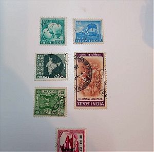 Ινδία 6 γραμματόσημα