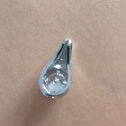 Teardrop silver pendant with stone new for neck