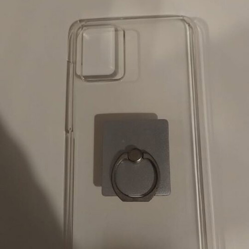 Motorola Edge 30 Neo clear case with metal ring like new