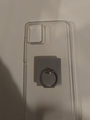 Motorola Edge 30 Neo clear case with metal ring like new