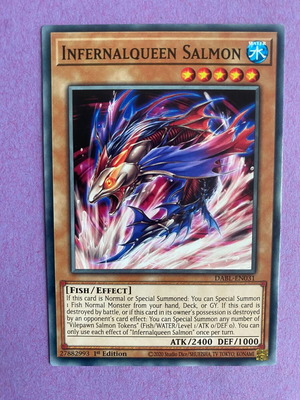 Infernalqueen Salmon Yu-Gi-Oh Card like new