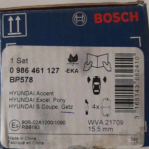 Front brake pads set new