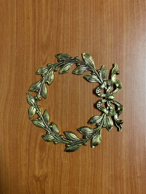 Bronze Decorative Wreath used, diameter 15cm