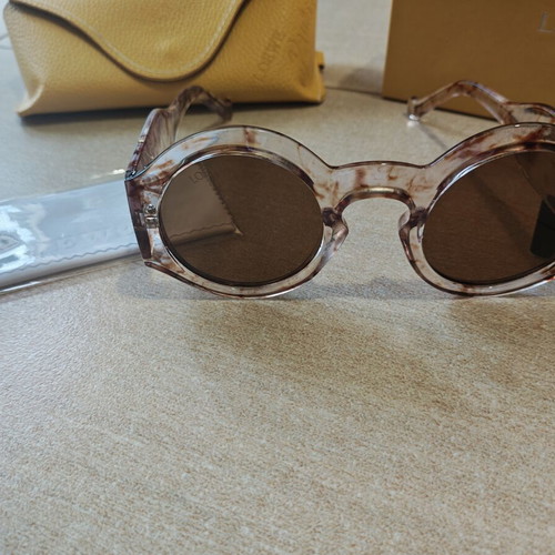 Loewe sunglasses new, brown transparent tortoise acetate frame
